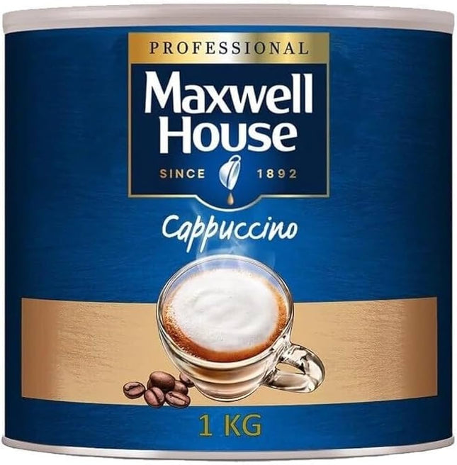 Maxwell House Cappuccino 73 Servings Instant Coffee 1kg Tin