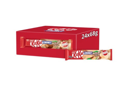 KitKat Chunky DUO Hazelnut Cream Chocolate Bar 24x68g