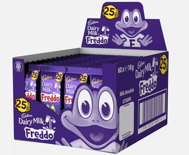 Cadbury Dairy Milk Freddo Box of 60, 18g Bars