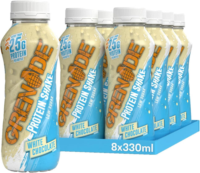 Grenade Carb Killa High Protein Shake 8x330ml 24g of protein per bottle GMO free