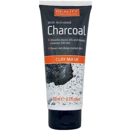 Beauty Formulas Clay Mask With Activated Charcoal 100ml