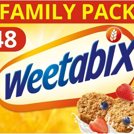 Weetabix Wholegrain Breakfast Cereal, Pack of 48 Biscuits