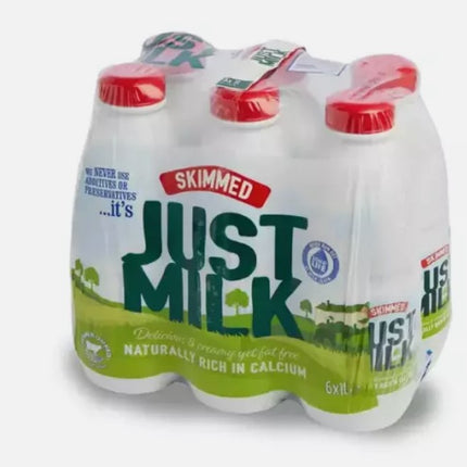 Candia Skimmed Just Milk Skimmed Milk Cartons 6x1L