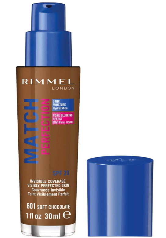Rimmel London Match Perfection Foundation 601 Soft Chocolate