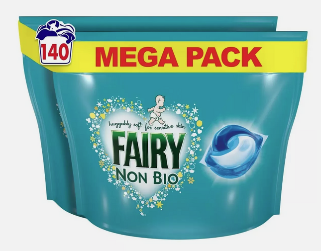 Fairy Non Bio Pods, 140 Wash