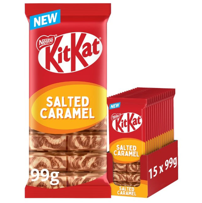KitKat Salted Caramel Chocolate Sharing Bar 15x99g 