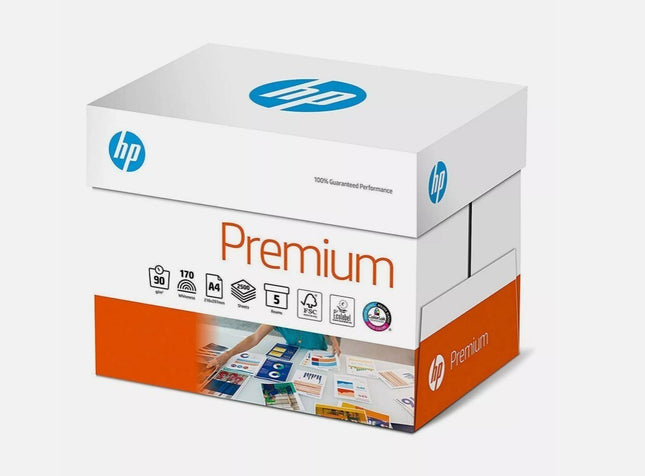 HP Premium White A4 90gsm Copier School Home Office Printer Paper 1 - 10 Reams