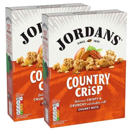 Jordans Country Crisp Chunky Nuts Oat Clusters Wholegrain Cereal Pack of 2x 850g