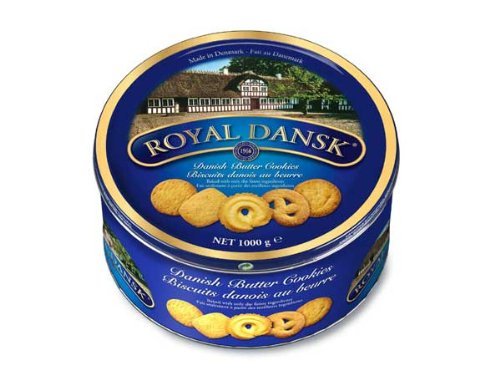 Royal Dansk Assorted Danish Butter Cookies 4 Pound Tin, Approx. 240 Cookies