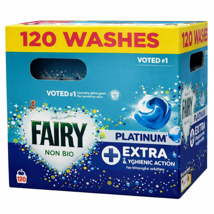 Fairy Non Bio Platinum Plus Pods 120 Washes
