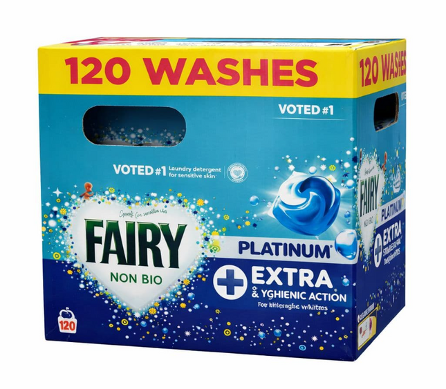 Fairy Non Bio Platinum Plus Pods 120 Washes