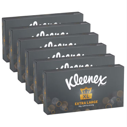 Kleenex Extra Large 90 Tissues (Pack of 6), Comfortingly Soft and Strong