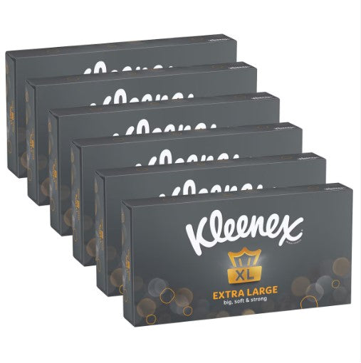 Kleenex Extra Large 90 Tissues (Pack of 6), Comfortingly Soft and Strong