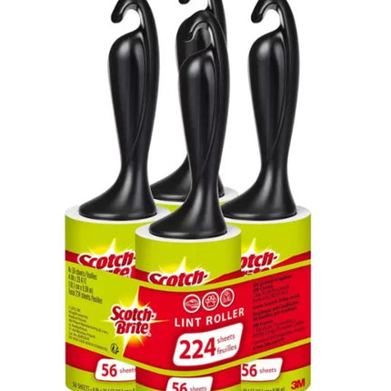 x4 Scotch Brite Lint Roller Removes Hair and Fluff 3 Meters