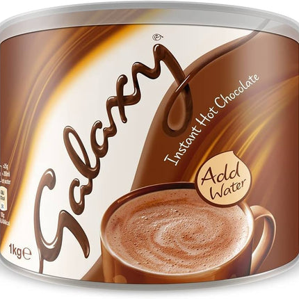 Galaxy Instant Hot Chocolate Drink Powder 1kg Tin (Pack of 5)
