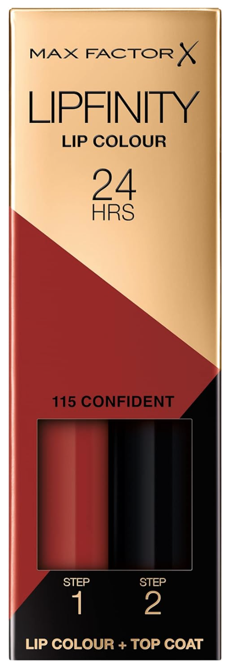 Max Factor Lipfinity Long-Lasting Two Step Lipstick - 115 Confident, 4.2 g