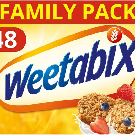 Weetabix Wholegrain Breakfast Cereal, Pack of 48 Biscuits