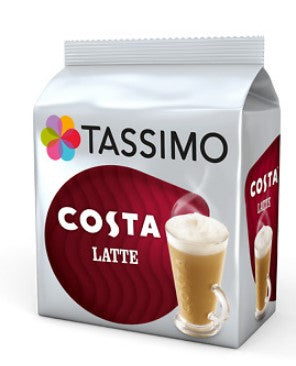 Tassimo Costa Latte 40 Drinks Large Cup Size 325ml Disc Pods