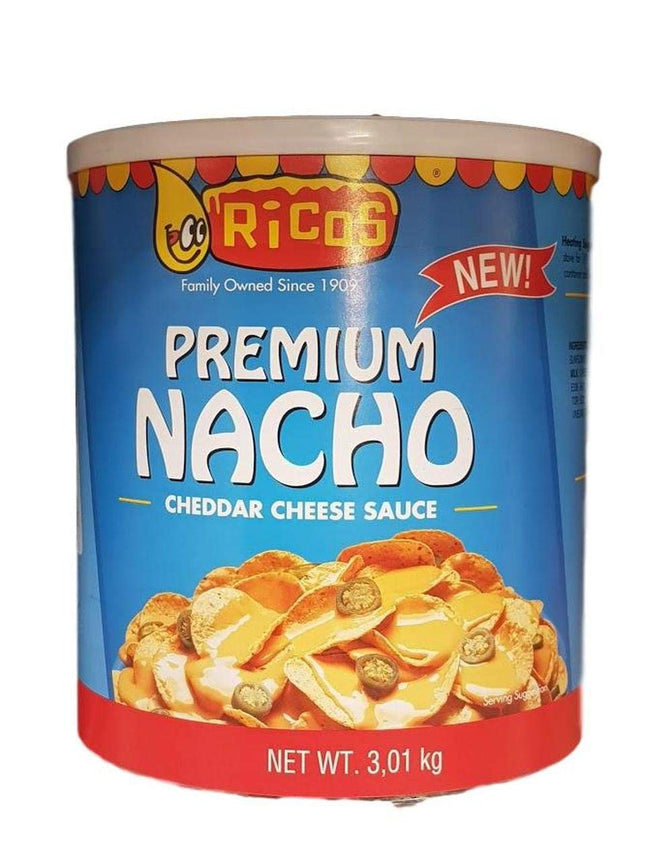 Ricos Premium Nacho Cheddar Cheese Sauce Tin, 3 kg (Pack of 1)