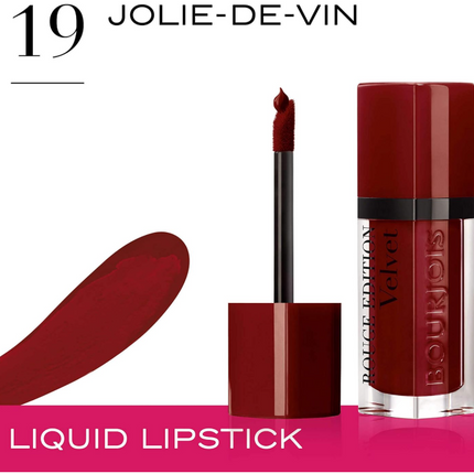 Bourjois Rouge Edition Velvet 24h Liquid Lipstick 19 Jolie De Vin