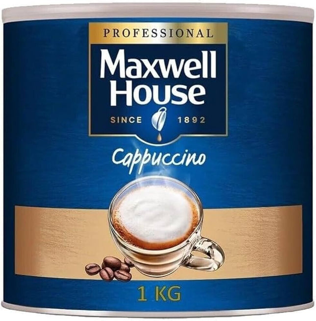 Maxwell House Cappuccino 73 Servings Instant Coffee 1kg Tin