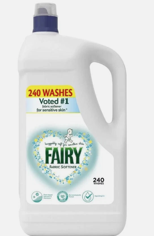 Fairy Super Concentrate Fabric Softener Laundry Liquid Conditioner Sensitive, 4.8L (240 Wash)